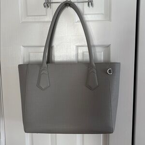 Dagne Dover Elegant Gray Tote
